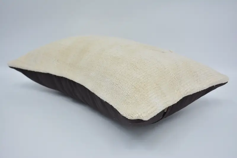 Cotton Cushion Case, Pillow Sham, Pillow for Sofa, Boho Pillow, 12x20 Beige Pillow Cover, Nomadic Pillow Case, Home Decor Pillow - 6