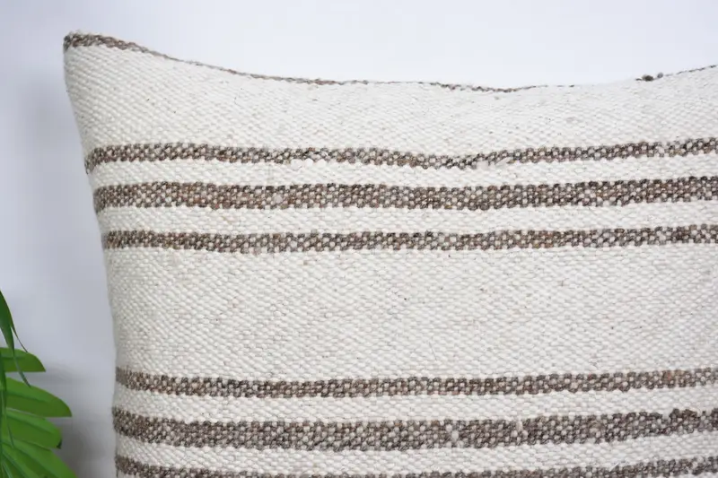 Boho Throw Cushion, Antique Pillows, Muted Cushion Cover, Boho Pillow Sham Cover, 16x16 White Pillow Case, Interior Designer Pillow, Cushion Case - 2