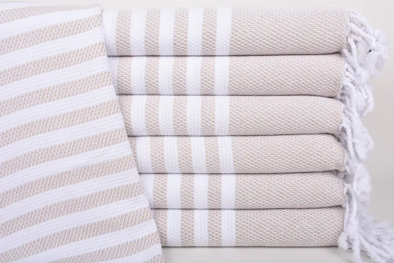 Guest Towel, Bridal Shower Gifts, Monogram Kitchen Towel, Monogrammed Hand Towel, Housewarming Gift, Monogram Hand Towel, 44x24 Cotton Striped Towel - 1