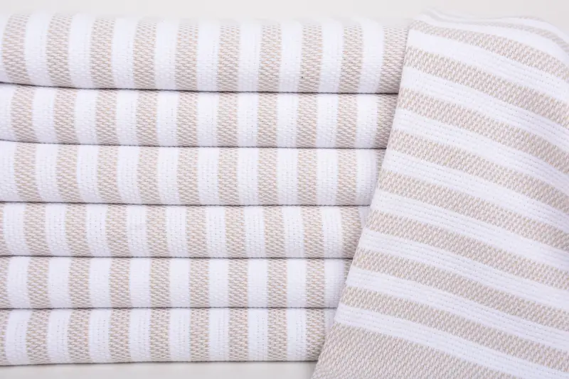 Guest Towel, Bridal Shower Gifts, Monogram Kitchen Towel, Monogrammed Hand Towel, Housewarming Gift, Monogram Hand Towel, 44x24 Cotton Striped Towel - 2