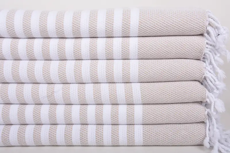 Guest Towel, Bridal Shower Gifts, Monogram Kitchen Towel, Monogrammed Hand Towel, Housewarming Gift, Monogram Hand Towel, 44x24 Cotton Striped Towel - 3