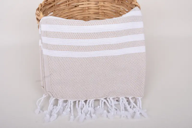 Guest Towel, Bridal Shower Gifts, Monogram Kitchen Towel, Monogrammed Hand Towel, Housewarming Gift, Monogram Hand Towel, 44x24 Cotton Striped Towel - 5