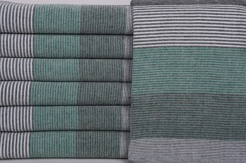 Spa Towel, Luxury Turkish beach towel with fringe, Baby Boy Gift, Summer Gift, 68x40 Cotton Striped Towel, Lightweight Turkish towel, Cotton towel - 1