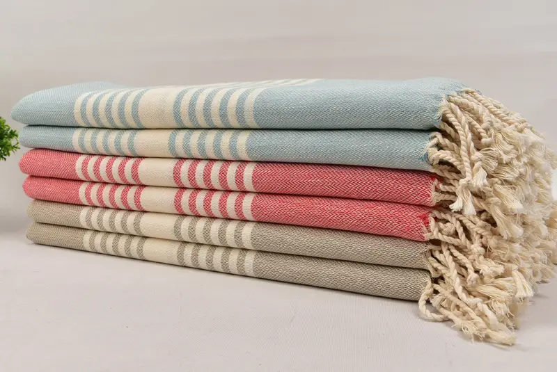 Gym Towel, Bridal Shower Gift, Quick-dry towel, Gift For Coworker, Bachelorette Favors Beach, Custom Wedding Gifts, 68x40 Cotton Striped Towel - 3
