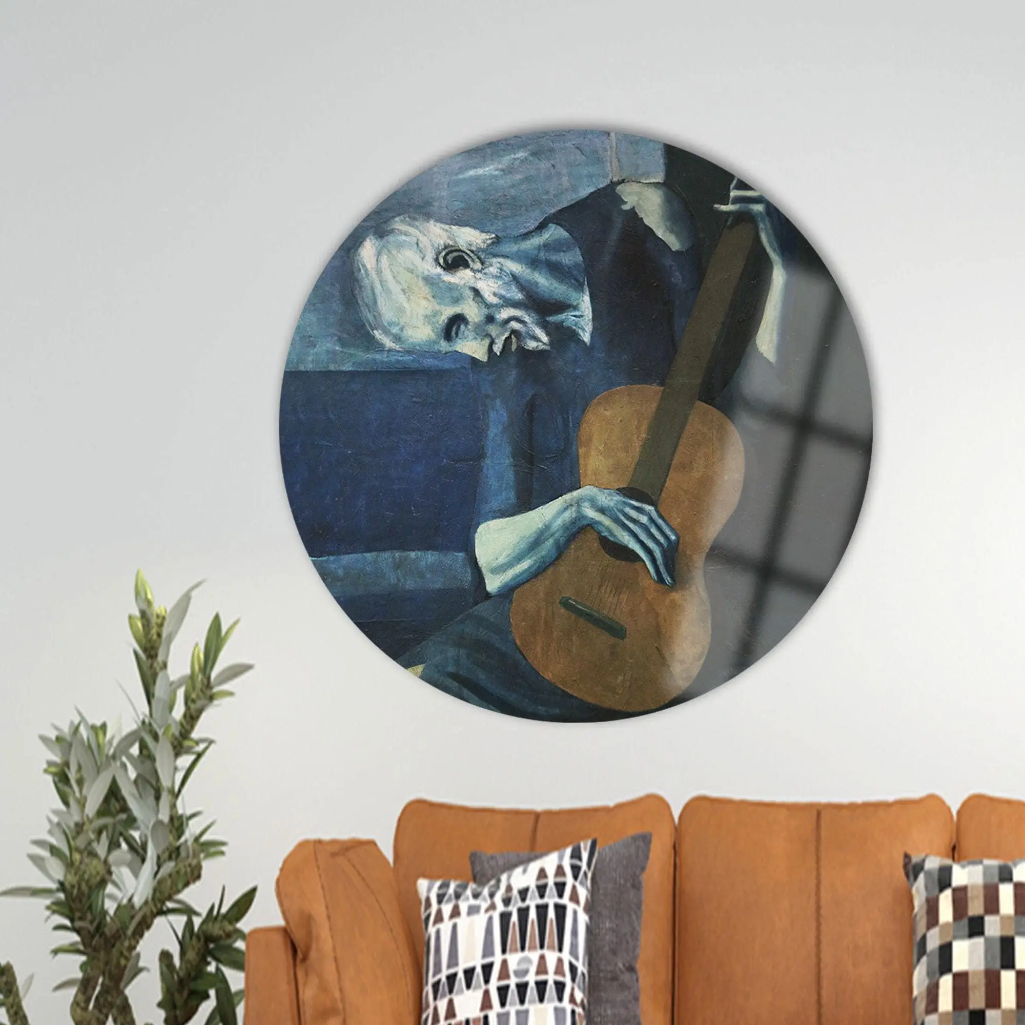 Elegant Canvas Print: Picasso's Old Guitarist Masterpiece - 1