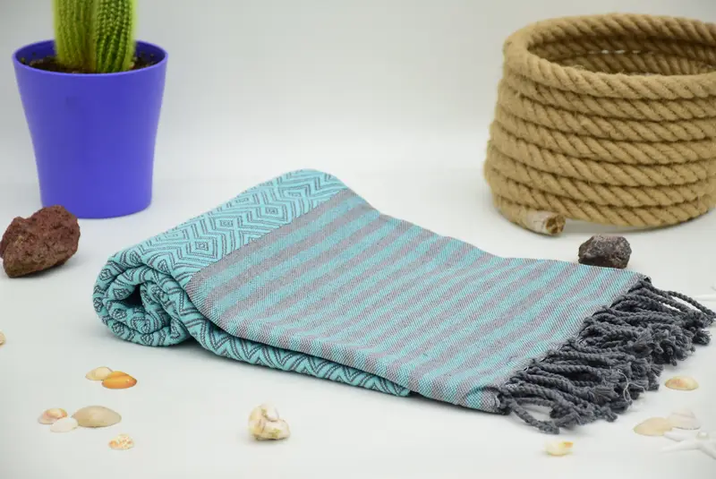 Summer Gift, Sand-free towel, Bachelorette Party Favors, Birthday Gift, Monogram Towels, Turkish Towel Set, Peshtemal beach towel with unique design - 7