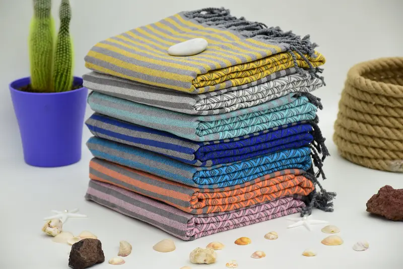 Summer Gift, Sand-free towel, Bachelorette Party Favors, Birthday Gift, Monogram Towels, Turkish Towel Set, Peshtemal beach towel with unique design - 4