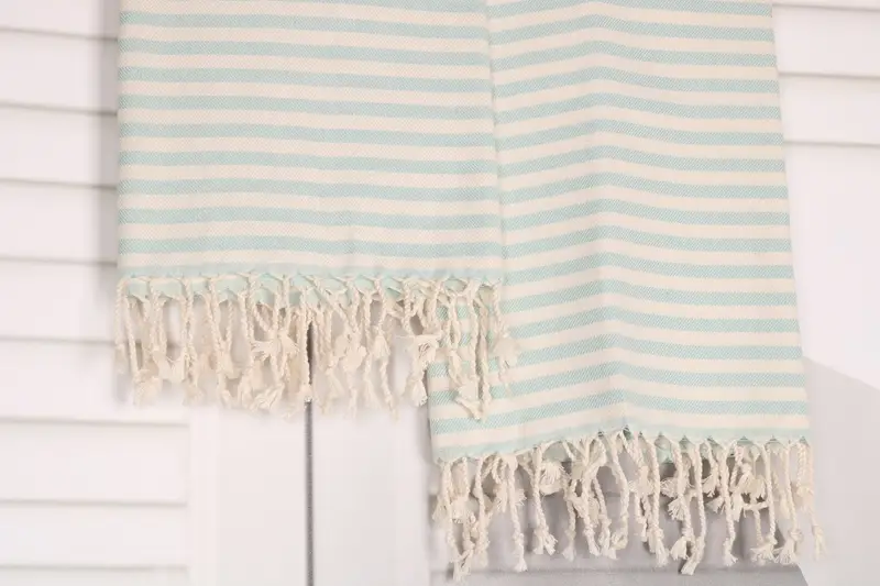 Personalized Hand Towel, Personalized Kitchen Towel, Gift For The Home Decor, Welcome Wedding Gift, 40x24 Cotton Striped Towel, Custom Hand Towel - 8