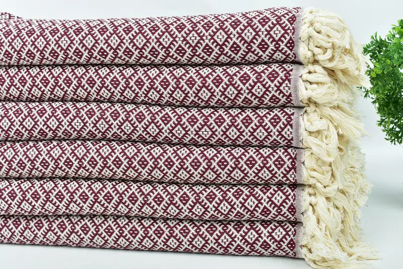 Wedding Gift Ideas, Bridesmaid Towel, Wedding Favors, Organic towel, Personalized Home Gift Wedding, 70x40 Cotton Diamond Towel, Bridesmaid Gifts - 3
