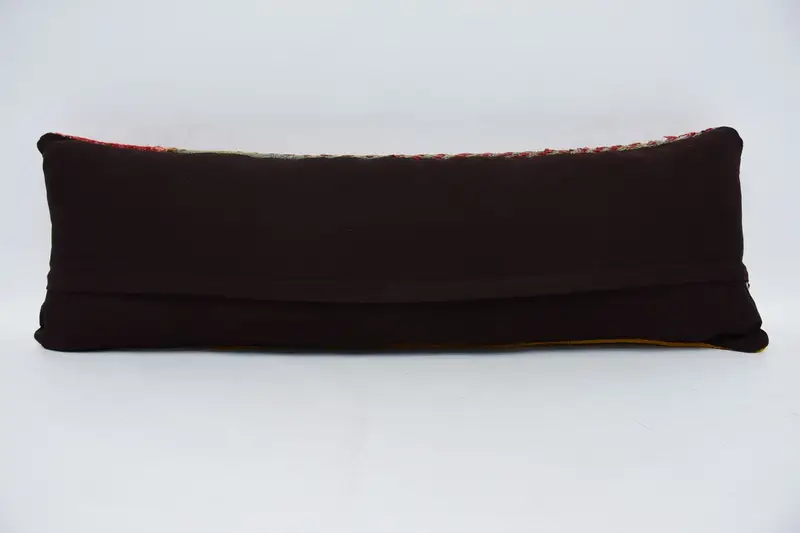 Pillow Case, Handmade Kilim Cushion, Kilim Pillow, Couch Pillow, Authentic Cushion, Turkish Pillow, 12x36 Green Pillow Cover - 6
