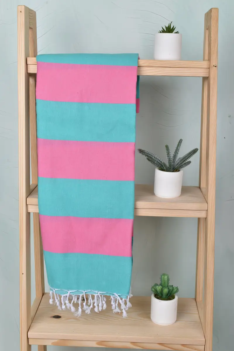70x40 Cotton Striped Towel, Wedding Gifts Towel, Wedding Towel, Handmade Gift, Extra large Turkish bath towel, Gift Boxes Towel, Large Turkish Towel - 8