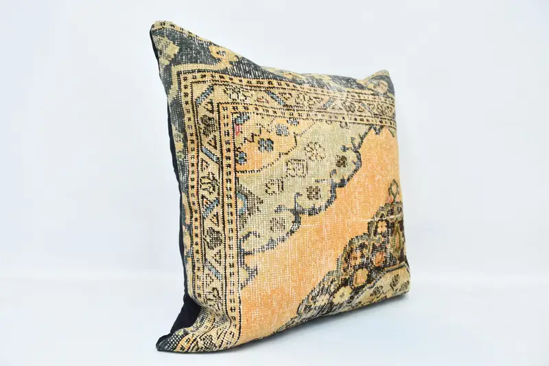 Kilim Pillow, One Of A Kind Pillow, Outdoor Cushion Cover, Gift Pillow, Throw Kilim Pillow, 28x28 Brown Pillow Case, Pillow Case - 3