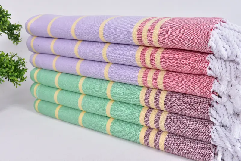 Turkish Beach Towel Bulk, Spa Gift, Cotton towel, Sand-resistant towel, 70x36 Cotton Striped Towel, Bridesmaid Gift, Gift For The Home Decor - 3