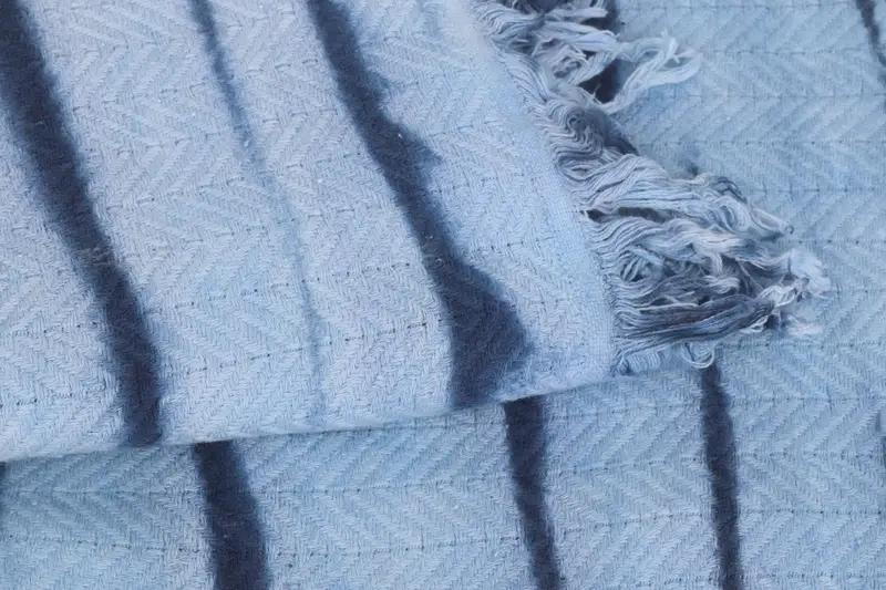 92x68 Cotton Tie Dye Chevron Towel, Personalized Blanket, Gift For Bride, Custom Blanket, Personalized Gifts, Family Gift Basket, Organic Throw - 8