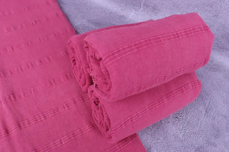 Unique Gift, Bridesmaid Towel, 70x40 Cotton Stonewashed Towel, Organic towel, Fringed Turkish towel for poolside, Handmade Gift, Housewarming Gift - 7