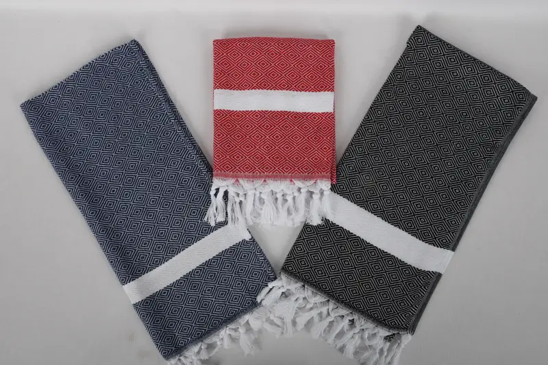 Valentines Day Gift, Personalized Hand Towel, Turkish Hand Towel, 40x18 Cotton Diamond Towel, Gift For Wedding Day, Handmade Gift, Small Bath Towels - 7