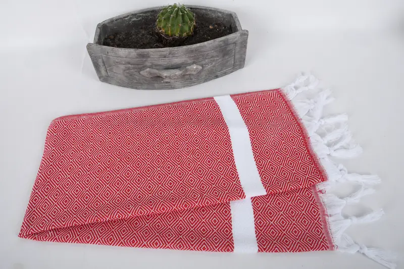 Valentines Day Gift, Personalized Hand Towel, Turkish Hand Towel, 40x18 Cotton Diamond Towel, Gift For Wedding Day, Handmade Gift, Small Bath Towels - 5