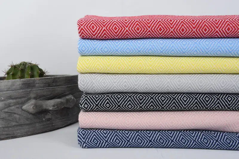 Valentines Day Gift, Personalized Hand Towel, Turkish Hand Towel, 40x18 Cotton Diamond Towel, Gift For Wedding Day, Handmade Gift, Small Bath Towels - 2