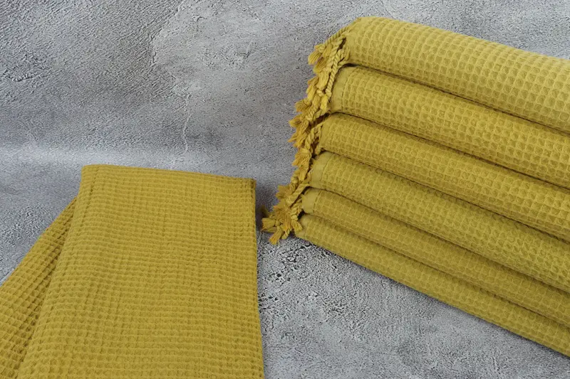 Travel Towel, Sand-free towel, Personalized Wedding Gift, Best Friend Gift Ideas, 68x36 Cotton Waffle Towel, Bridal Shower Favors, Holiday Towel - 2