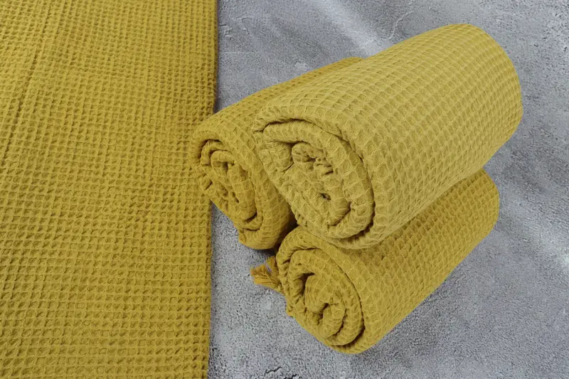 Travel Towel, Sand-free towel, Personalized Wedding Gift, Best Friend Gift Ideas, 68x36 Cotton Waffle Towel, Bridal Shower Favors, Holiday Towel - 8