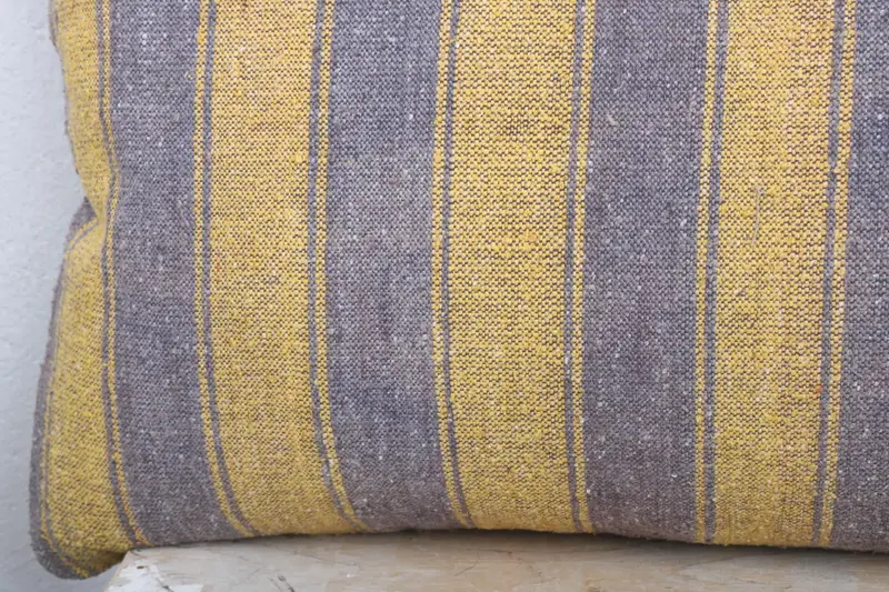 Meditation Cushion, Car Cushion, Cushion Cover, Throw Kilim Pillow, Gift Pillow, 16x36 Yellow Pillow Case, Kilim Cushion Sham - 3