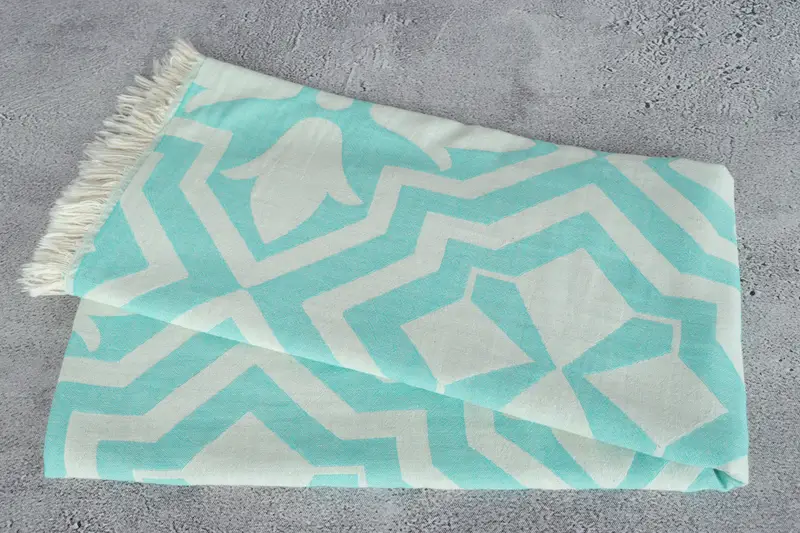 Bridesmaid Gift, Bachelorette Towel, Lightweight Turkish towel, Bridal Shower Favor, 68x36 Cotton Tulip Patterned Towel, Custom Wedding Gifts - 7