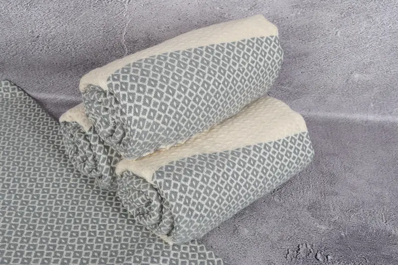 Wedding Gifts Towel, Valentines Day Gift, Absorbent Turkish towel, 70x40 Cotton Geometric Towel, First Wedding Anniversary Gift, Personalized Gifts - 7