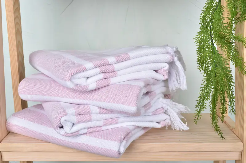 Gift For Bride, Organic Turkish towel, 70x40 Cotton Herringbone Towel, Turkish Towel Beach Towel, Lightweight Turkish towel, Custom Wedding Gift - 7
