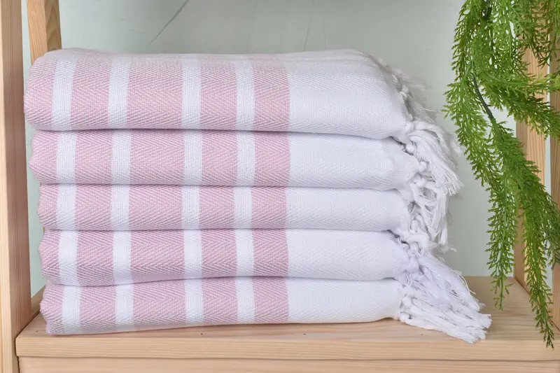 Gift For Bride, Organic Turkish towel, 70x40 Cotton Herringbone Towel, Turkish Towel Beach Towel, Lightweight Turkish towel, Custom Wedding Gift - 2