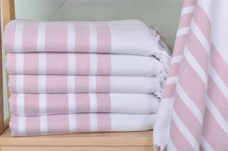 Gift For Bride, Organic Turkish towel, 70x40 Cotton Herringbone Towel, Turkish Towel Beach Towel, Lightweight Turkish towel, Custom Wedding Gift - 1