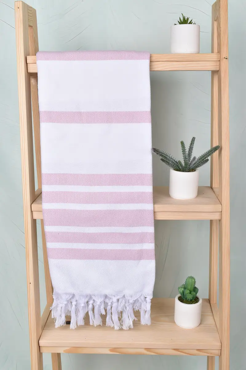 Gift For Bride, Organic Turkish towel, 70x40 Cotton Herringbone Towel, Turkish Towel Beach Towel, Lightweight Turkish towel, Custom Wedding Gift - 8