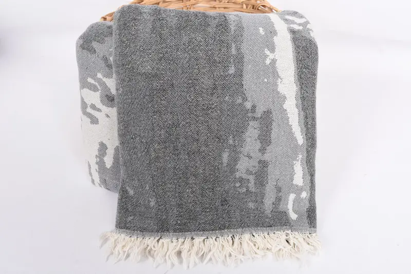 Woven Blanket, Wedding Favors, Turkish Towel Beach Blanket, 96x80 Cotton Cat Design Towel, Bedspread, Turkish Beach Blanket, Halloween Gifts - 6