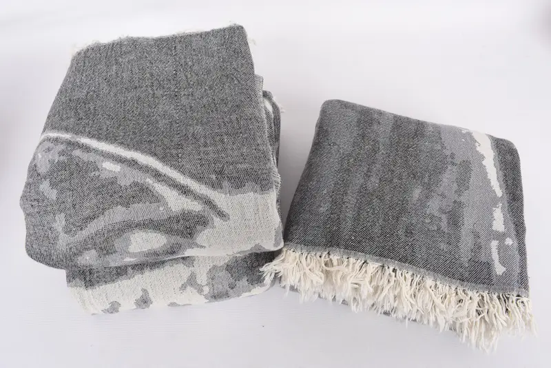 Woven Blanket, Wedding Favors, Turkish Towel Beach Blanket, 96x80 Cotton Cat Design Towel, Bedspread, Turkish Beach Blanket, Halloween Gifts - 8