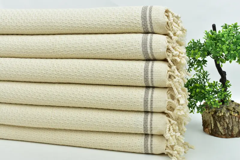 Custom Wedding Gifts, Kitchen Towel, Spa Towel, Bridal Shower Gifts, 38x18 Cotton Striped Towel, Personalized Dish Towel, Wedding Gift, Summer Towel - 3