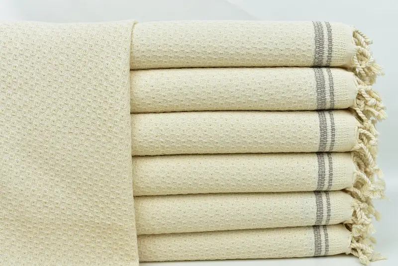 Custom Wedding Gifts, Kitchen Towel, Spa Towel, Bridal Shower Gifts, 38x18 Cotton Striped Towel, Personalized Dish Towel, Wedding Gift, Summer Towel - 1