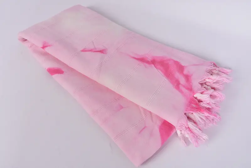 Maid Of Honor Gift, Bridal Shower Gift, Throw Blanket, Beach Wedding Favor, Personalized Gifts, Organic Throw, 96x80 Cotton Striped Tie Dye Towel - 8
