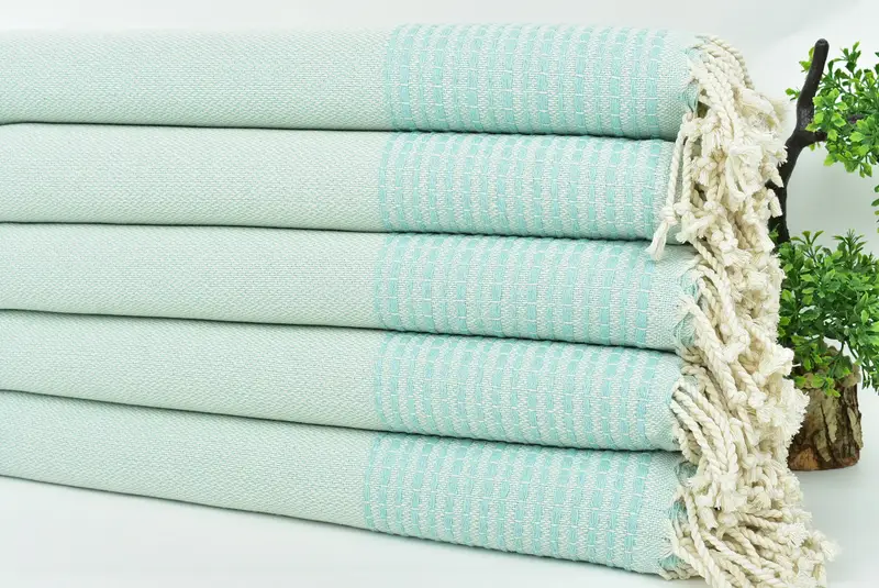 Wedding Gifts Towel, Spooky Bachelorette Party Favors, Holiday Towel, Turkish Towel USA, 70x36 Cotton Striped Towel, Personalised Gift, Hammam towel - 3