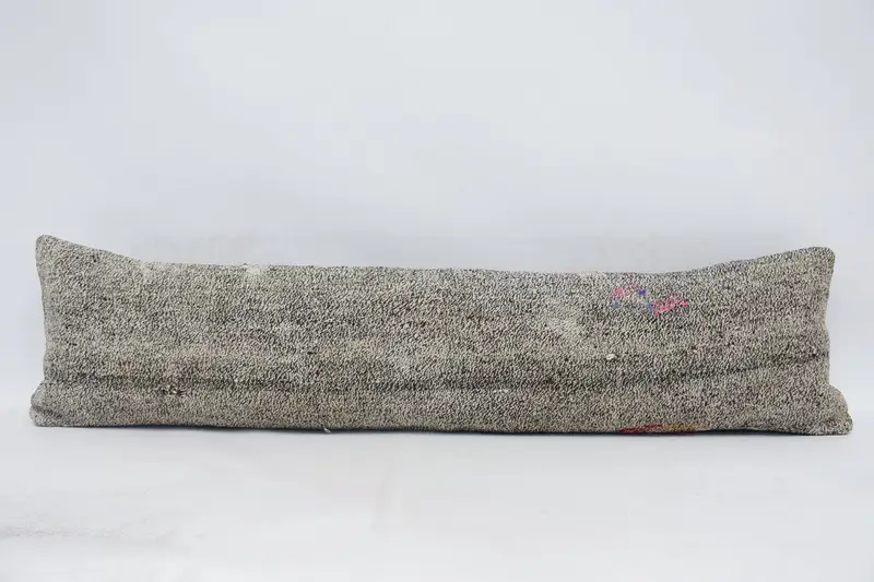 Dikdörtgen Vintage Euro Sham, Kahverengi Tatil Dekoru Antika 12x47 inç Yastık Kılıfı - 1