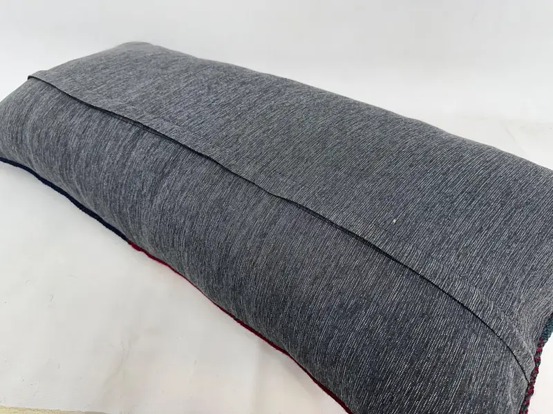 Luxury Pillow Case, 16x36 Blue Pillow, Kilim Cushion Sham, Living Room Throw Pillow Cover, Pillow Cover, Kilim Pillow Cover, Turkish Kilim Pillow - 7
