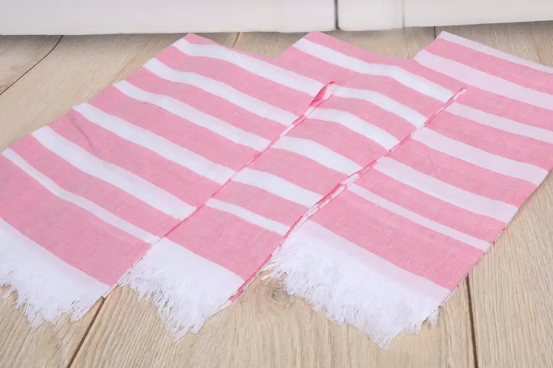 Turkish Towel USA, Turkish Bath Towel USA, Wedding Gifts Towel, 64x40 Cotton Striped Towel, Valentines Day Gift, Decorative Towel, Soft towel - 6
