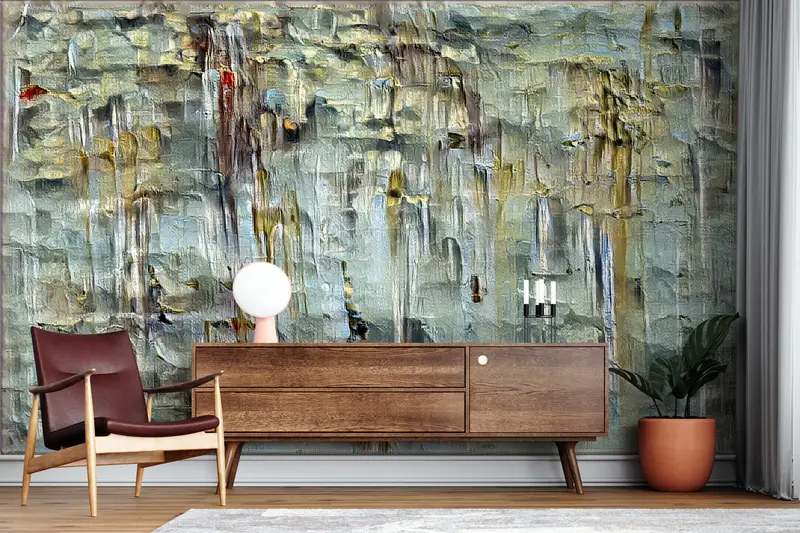 Abstract Wall Print,Custom Wall Paper,Vintage Wall View Wall Paper,3d Wall Paper,Wall Paper Peel and Stick,Old Plaster Wall Decor, - 8