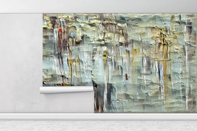 Abstract Wall Print,Custom Wall Paper,Vintage Wall View Wall Paper,3d Wall Paper,Wall Paper Peel and Stick,Old Plaster Wall Decor, - 1