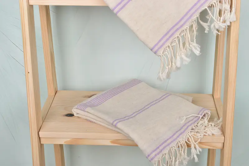 80x36 Cotton Striped Towel, Handmade Turkish Towel, Absorbent Turkish towel, Bachelorette Party Favors, Wedding Gift For Bride, Personalized Gifts - 5