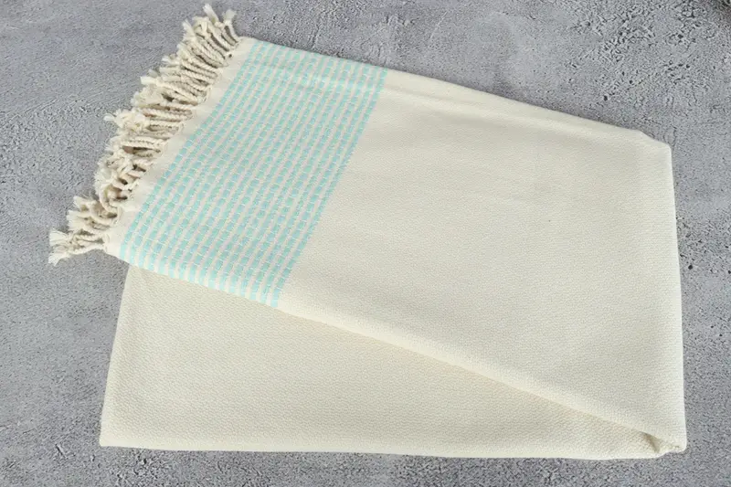 Handwoven Turkish bath towel, Turkish beach towel, Personalized Turkish Towel, 70x36 Cotton Striped Towel, Wedding Day Gift For Bride, Bath towel - 6