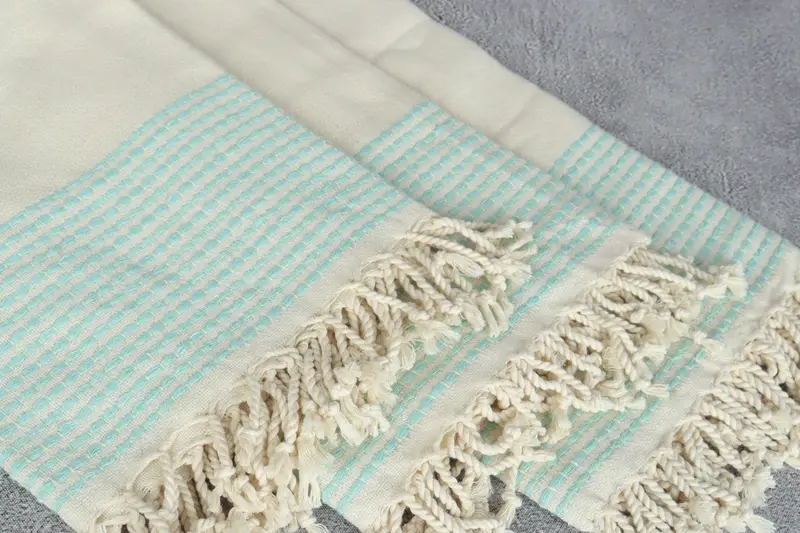 Handwoven Turkish bath towel, Turkish beach towel, Personalized Turkish Towel, 70x36 Cotton Striped Towel, Wedding Day Gift For Bride, Bath towel - 5