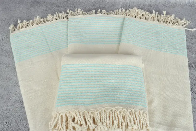 Handwoven Turkish bath towel, Turkish beach towel, Personalized Turkish Towel, 70x36 Cotton Striped Towel, Wedding Day Gift For Bride, Bath towel - 4