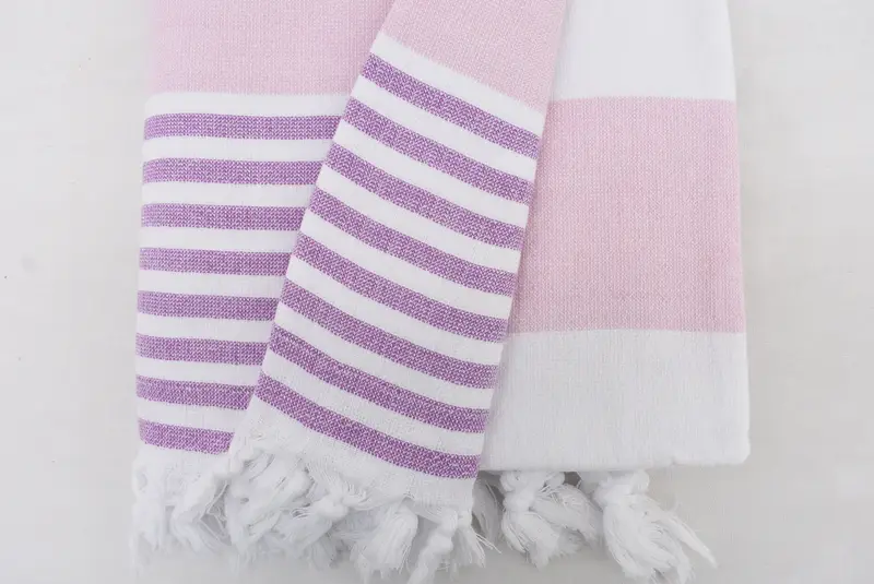 Sand-free towel, Travel Towel, Luxury Beach Towel, Maid Of Honor Gift, Gift For Her, Bachelorette Party Gifts, 68x36 Cotton Striped Terry Towel - 4