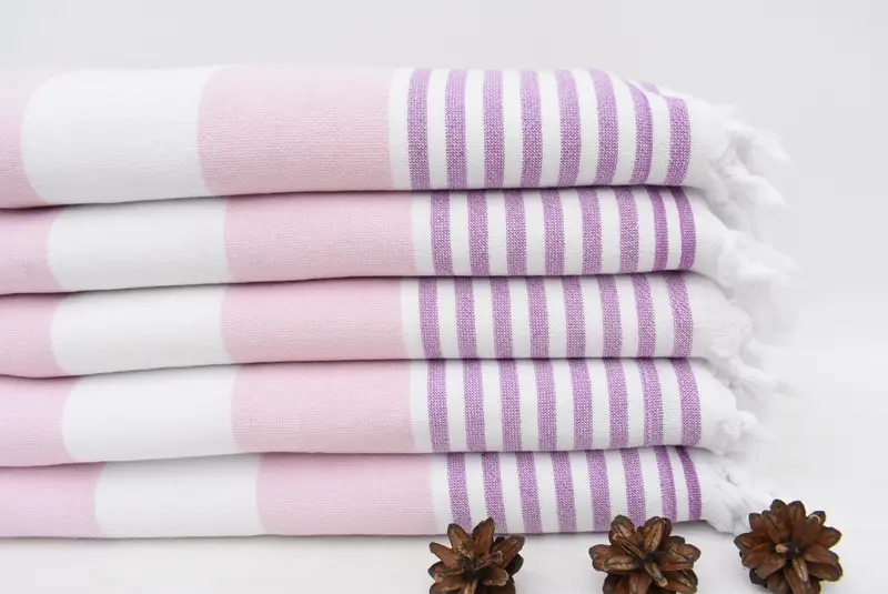 Sand-free towel, Travel Towel, Luxury Beach Towel, Maid Of Honor Gift, Gift For Her, Bachelorette Party Gifts, 68x36 Cotton Striped Terry Towel - 2
