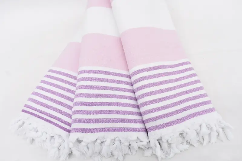 Sand-free towel, Travel Towel, Luxury Beach Towel, Maid Of Honor Gift, Gift For Her, Bachelorette Party Gifts, 68x36 Cotton Striped Terry Towel - 3