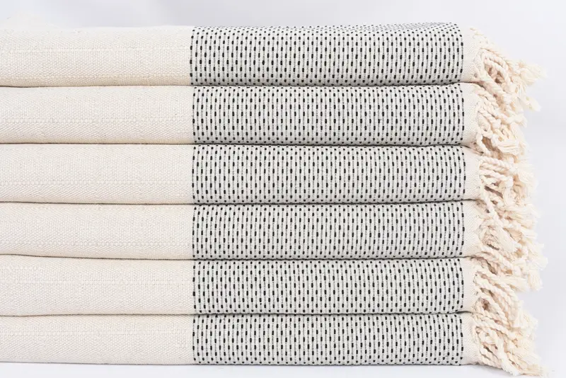 Hochzeitstuch, handgefertigtes Geschenk, Geschenk für sie, Strandhandtuch, 70x40 Baumwollschuh Dot -Handtuch, dünne und leichte türkische Peshtemal, personalisiertes Geschenk - 3